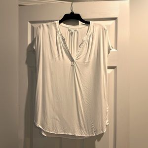 White lightweight casual top